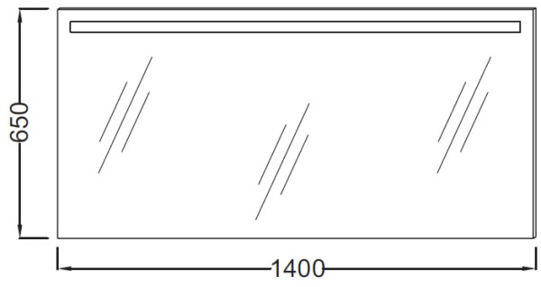 Зеркало Jacob Delafon Parallel EB1157-NF 140 см