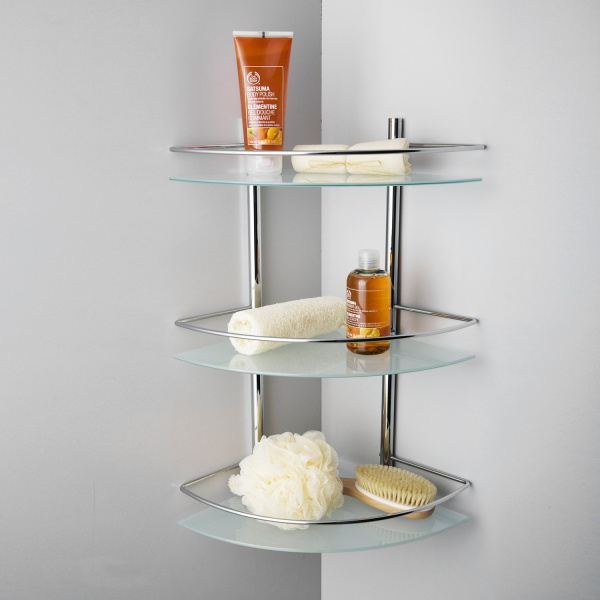 Полка стеклянная тройная  WasserKRAFT K-3133