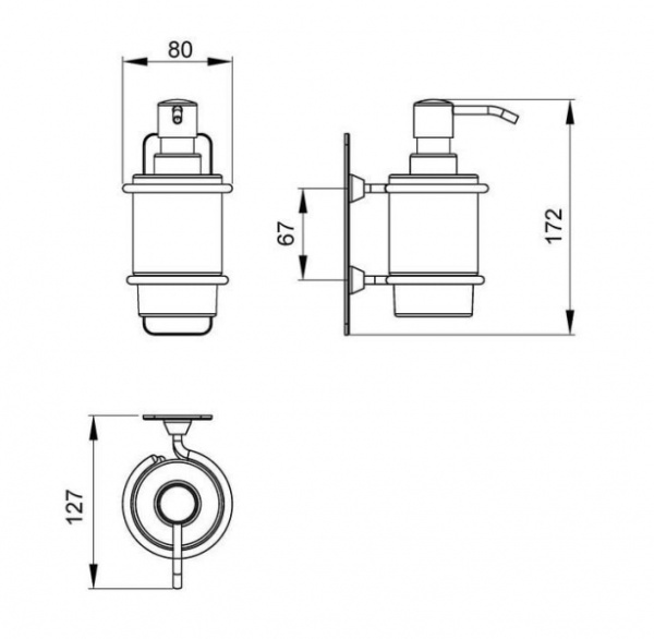 Дозатор для жидкого мыла Timo Nelson 160038/02 antique