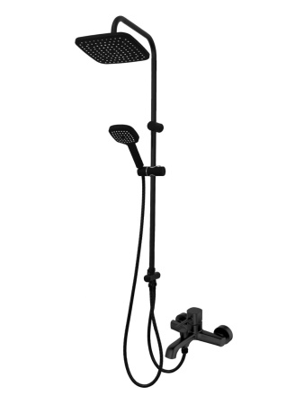 Душевая система смеситель с изливом Orange Karl M05-934b черный
