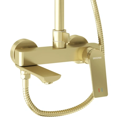 Душевая система Grossman Galaxy 500.K35.01.320 золото сатиновый