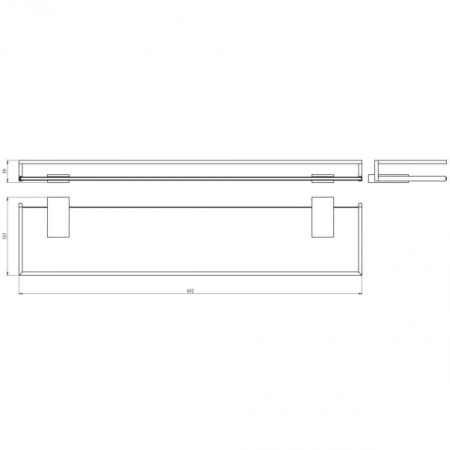 Полка Novaservis Metalia 9 0953.0