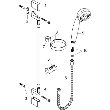 Душевой гарнитур Hansgrohe Crometta Vario 85 27764000 хром