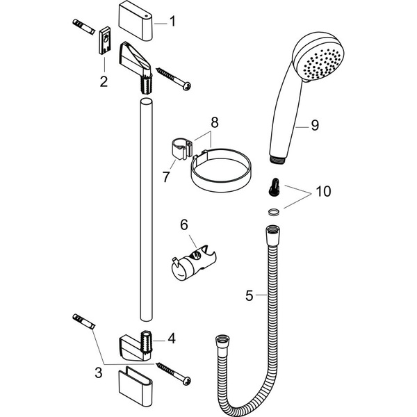 Душевой гарнитур Hansgrohe Crometta Vario 85 27764000 хром