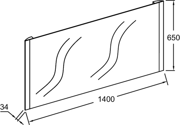 Зеркало Jacob Delafon Replique 140 EB1476-NF