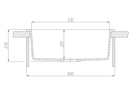 Кухонная мойка Aquaton Делия 60 1A715232LD260 латте