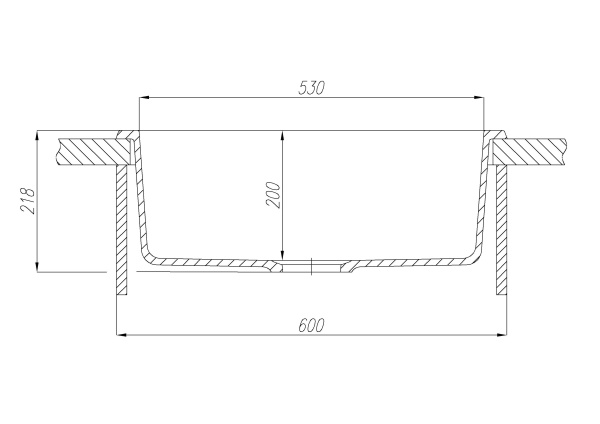 Кухонная мойка Aquaton Делия 60 1A715232LD290 шампань