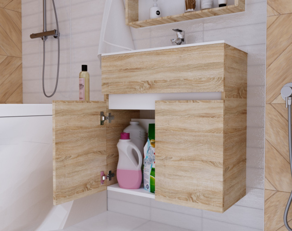 Тумба с раковиной 1Marka Mira 60П У75337