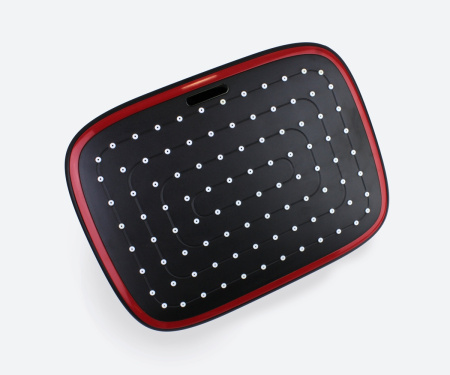 Душевая система с изливом Bronze de Luxe Avantgarde черный, красный 2039RH