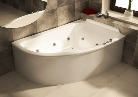 Ванна из искусственного камня Астра-Форм Анастасия правая (182х125) 01010064 белый матовый