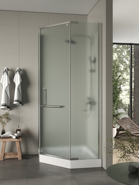 Душевой уголок с поддоном (88х88) Agger A03-090MCR хром