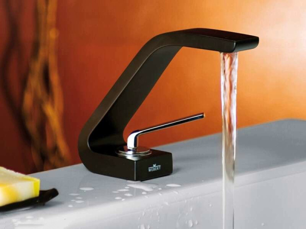 Смеситель для раковины Webert Wolo WO830102564, черный