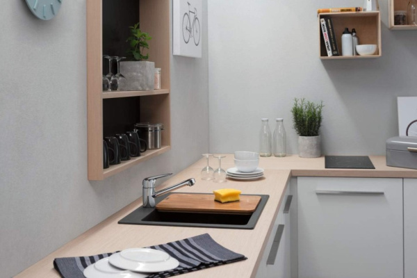Смеситель для кухни однорычажный CoolStart Eco Hansgrohe  Logis M31 71866000 хром