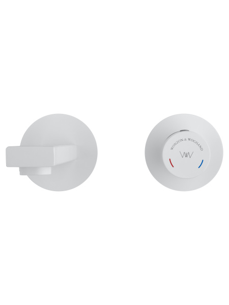 Смеситель для раковины встраиваемый WONZON & WOGHAND, белый матовый WW-105-MW