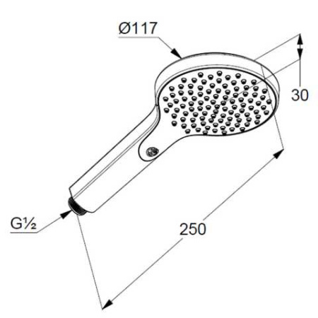 Ручная лейка Kludi Dive 6983005-00