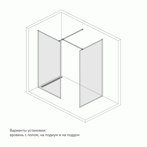 Душевая перегородка IDDIS 90x195 (SLI8WS9i23)