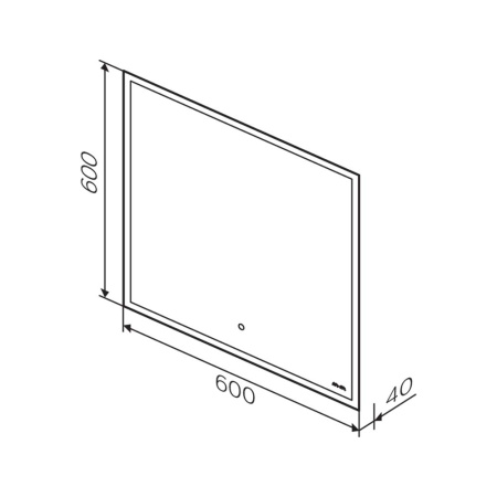 Зеркало (60х60) Am.Pm Spirit 2.0 M71AMOX0601SA