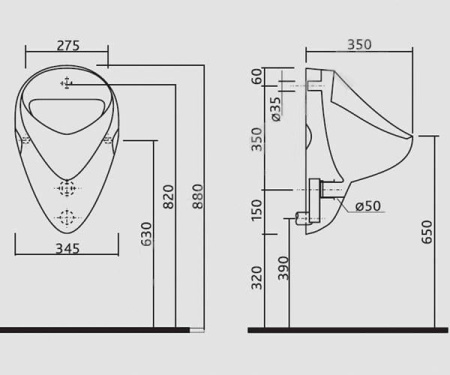 Писсуар IFO Forge RP615011000