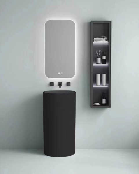 Раковина напольная (45х45) SantiLine SL-4014MB