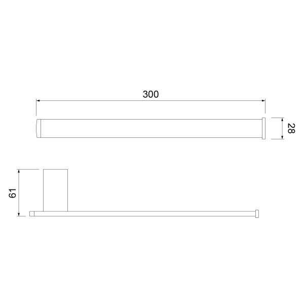 Полотенцедержатель Timo Torne хром 43050/00