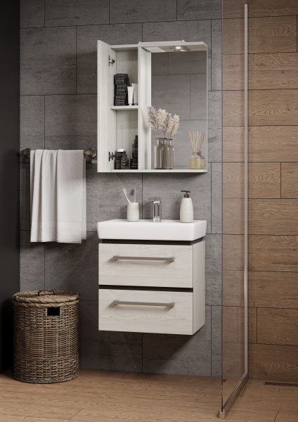 Тумба с раковиной Aquaton Ронда 55 1A2076K1RSC20