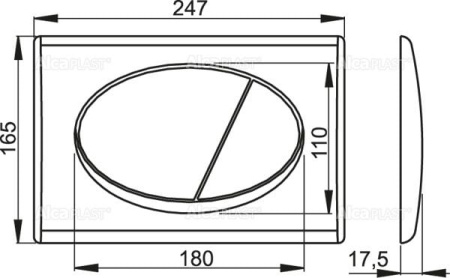 Панель для кнопки AlcaPlast M034