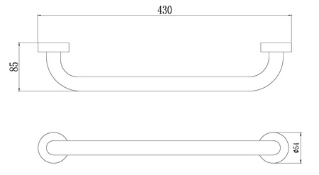 Поручень Savol S-010045 45 см