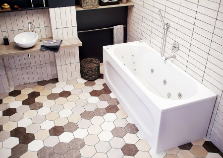 Акриловая ванна Aquatek Оберон (160x70) OBR160-0000041 слив справа