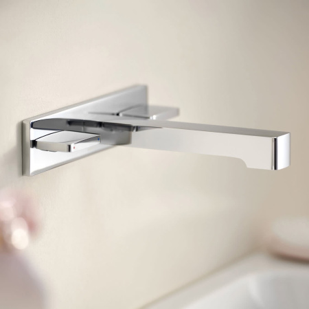 Смеситель для раковины Geberit ONE, настенный, двухручковый, 116.461.21.1
