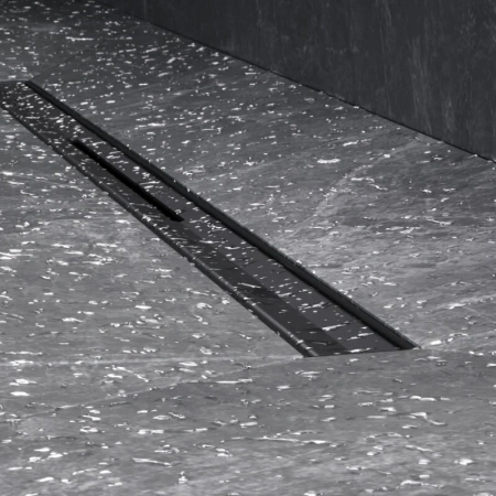 Душевой лоток с щелевой вставкой 60 см Am.Pm MasterFlow W01SC-S11-060-05BM черный матовый