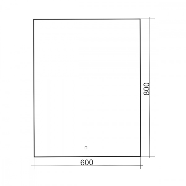 Зеркало ABBER See AG6103S-0.6 с подсветкой, сенсорный выключатель, диммер