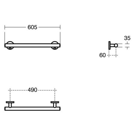Поручень Ideal Standard CONTOUR S0830AA