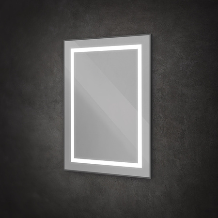 Зеркало (60х80) BelBagno Kraft SPC-KRAFT-600-800-SENS-NERO с подсветкой