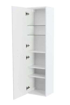 Пенал подвесной Cezares  ECO-1500-2A-SC-BL Bianco Lucido без ручек