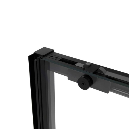 Душевая дверь Vincea Slim Soft VDS-1SS110CLB, (110х200)  черный, стекло прозрачное