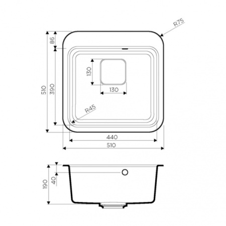 Мойка для кухни Omoikiri Tasogare 51-GR 4993740