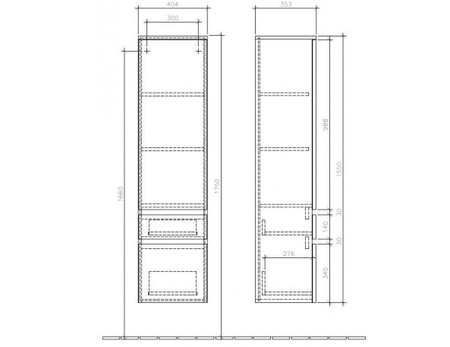 Шкаф-пенал Villeroy&Boch Legato B21201PN