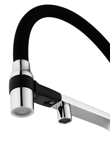 Смеситель для кухни с гибким изливом и подключением фильтра WONZON & WOGHAND, хром WW-88458013-CR Смеситель для кухни с гибким изливом и подключением фильтра WONZON & WOGHAND, хром WW-88458013-CR