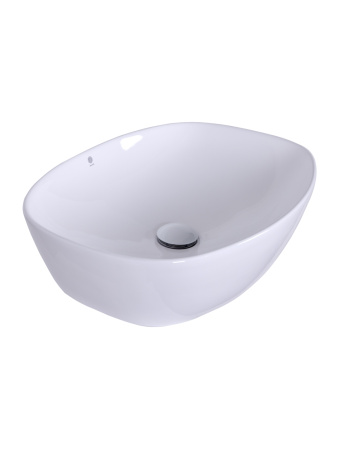 Раковина накладная (50х38) Orange  B08-500W белый глянец