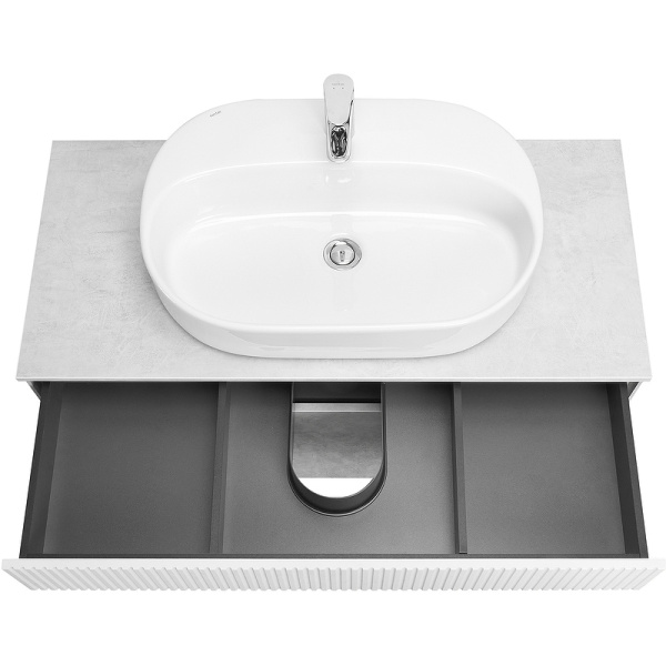 Тумба с раковиной Aquaton Марбл 100 слэйт 1A2763K3MH4C0