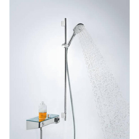 Душевой гарнитур с мыльницей Hansgrohe Raindance Select 120 3jet EcoSmart 26623400 белый/хром