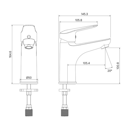 Смеситель для раковины IDDIS Torr (TORSB00i01)