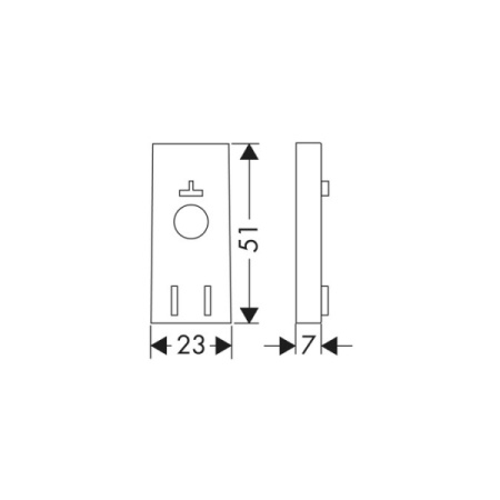 Прокладка для крепления штанги Hansgrohe 97450000