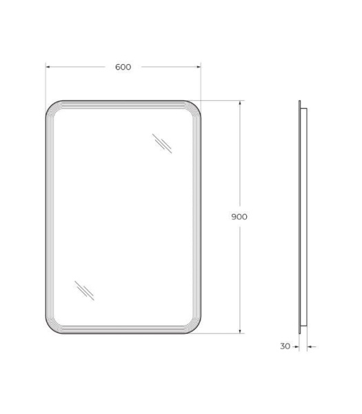 Зеркало с подсветкой (60х90) Cezares 54354
