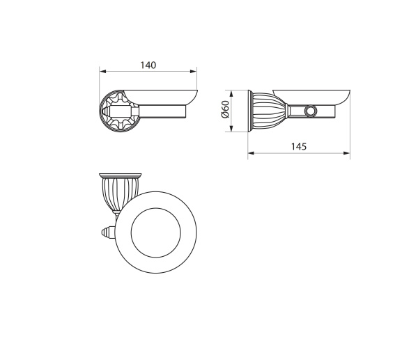 Мыльница керамическая RUSH Socotra ST12411