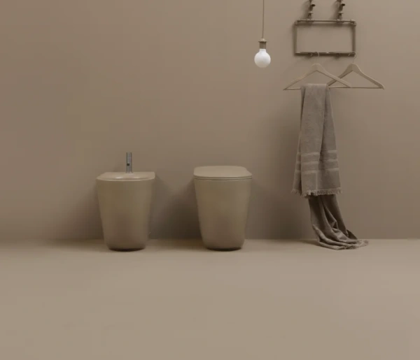 Биде напольное Kerasan Nolita 532081*1 коричневый матовый