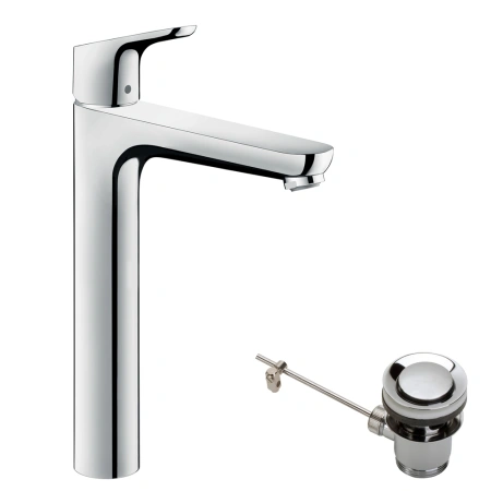 Смеситель для раковины с донным клапаном Hansgrohe Focus E2 31531000 хром