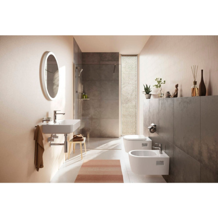 Унитаз подвесной безободковый Hansgrohe EluPura Original S 60142450 без сиденья