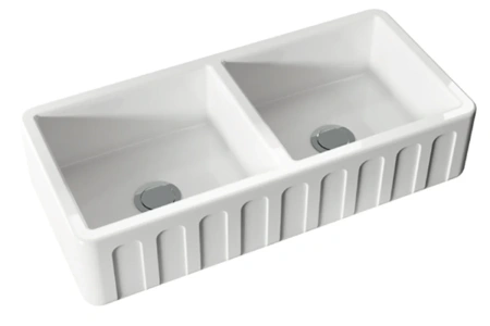Кухонная мойка (100х47) Kerasan Hannah Surrey 545101 белая