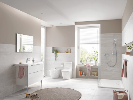 Напольный приставной безободковый унитаз Grohe Euro Ceramic (микролифт), 39555 000 (39555000)